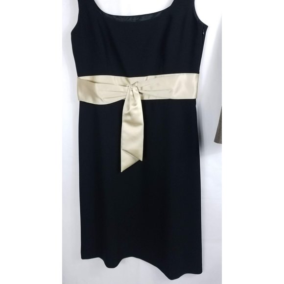 Ann Taylor Womens Black Dress Shift Cocktail Sleeveless Classy Size 12 - Picture 1 of 4